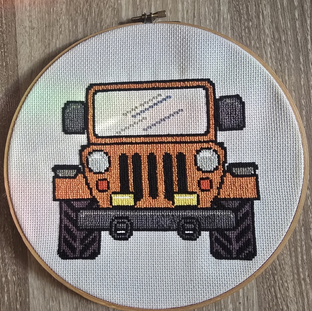 Jeep Wrangler Cross stitch - Picture 4 of 4